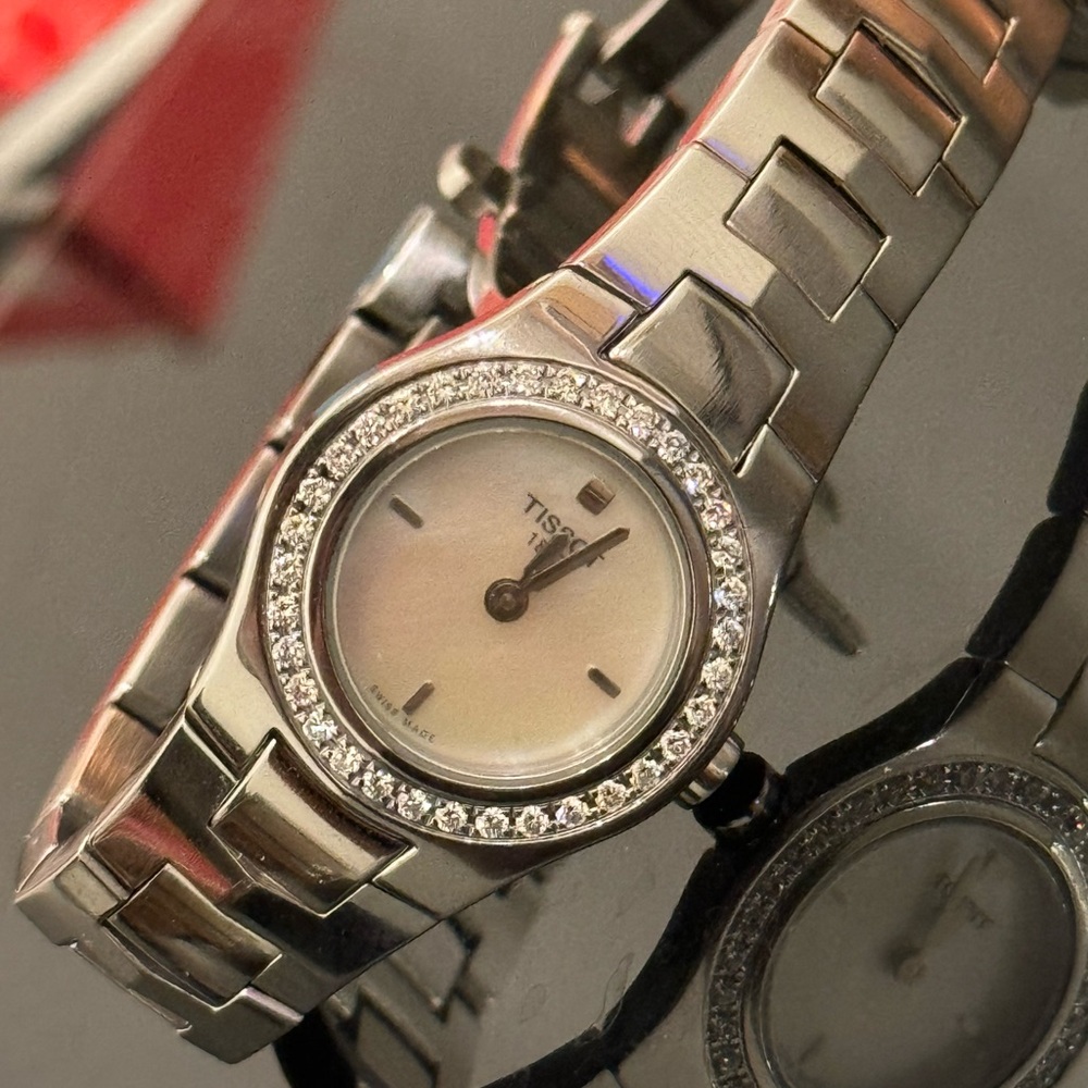 Tissot Mother of Pearl Diamond Bezel Ladies Watch